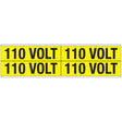 Warnschilder für die Spannungskennzeichnung - 110 VOLT