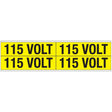 Warnschilder für die Spannungskennzeichnung - 115 VOLT