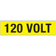 Warnschilder für die Spannungskennzeichnung - 120 VOLT