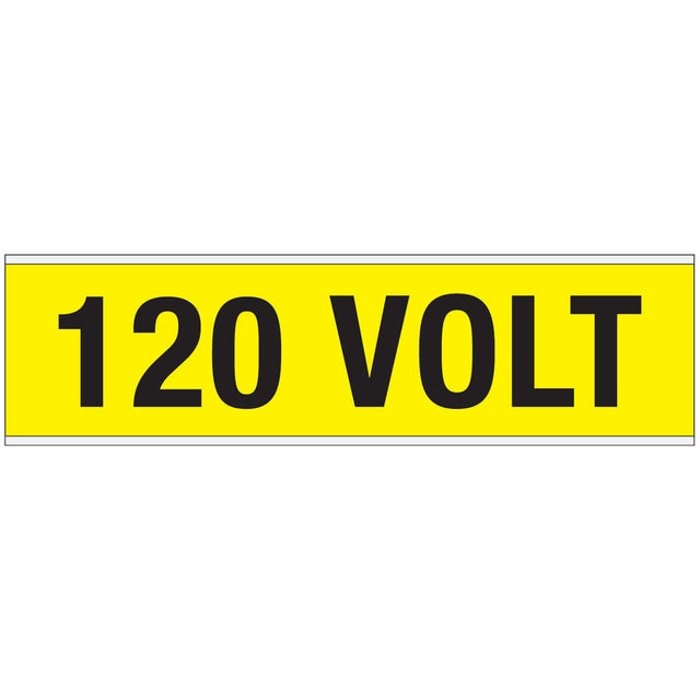 Warnschilder für die Spannungskennzeichnung - 120 VOLT