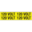 Warnschilder für die Spannungskennzeichnung - 120 VOLT