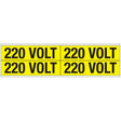 Warnschilder für die Spannungskennzeichnung - 220 VOLT