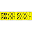 Warnschilder für die Spannungskennzeichnung - 230 VOLT