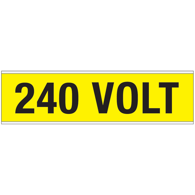 Warnschilder für die Spannungskennzeichnung - 240 VOLT