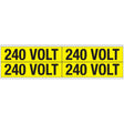 Warnschilder für die Spannungskennzeichnung - 240 VOLT