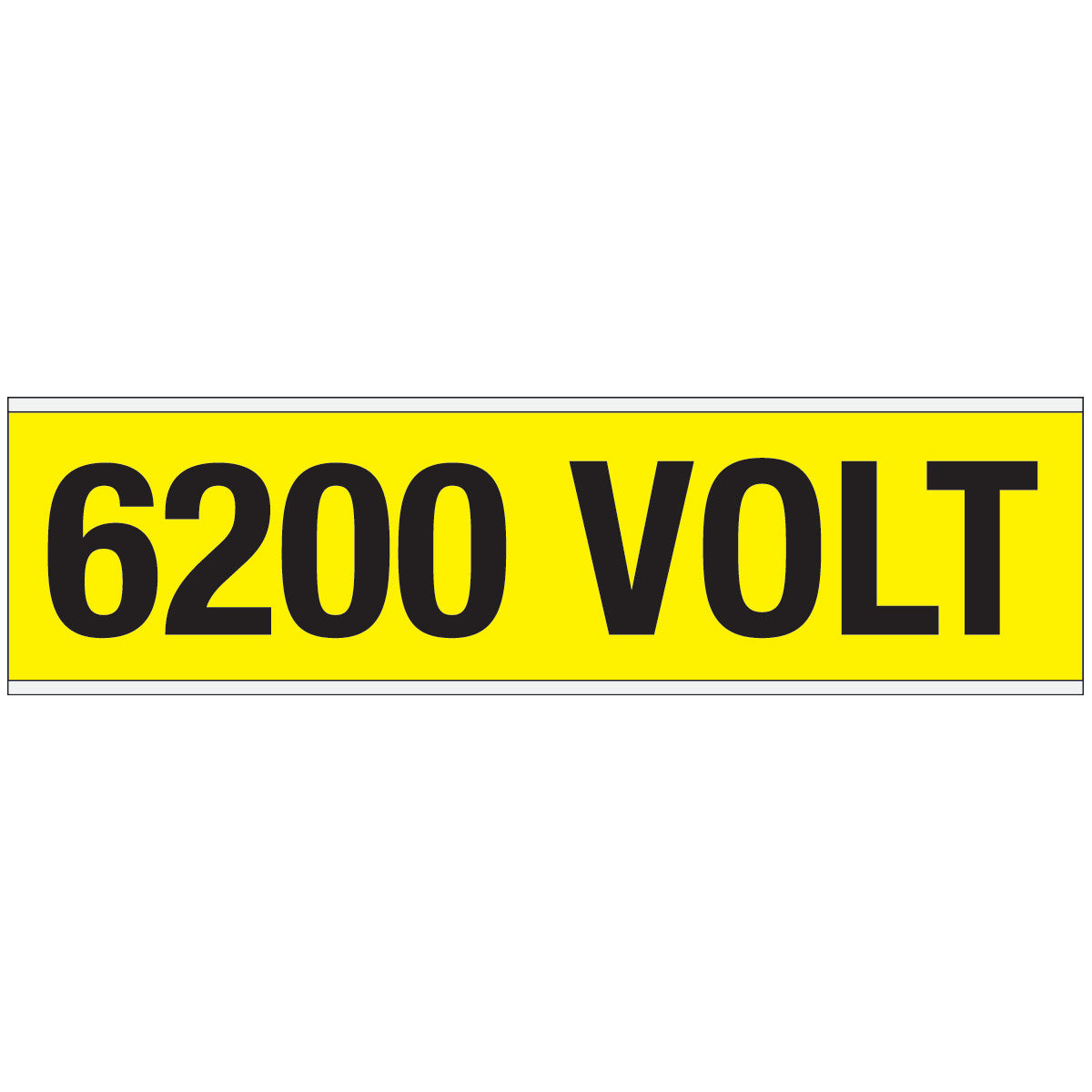 Warnschilder für die Spannungskennzeichnung - 6200 VOLT