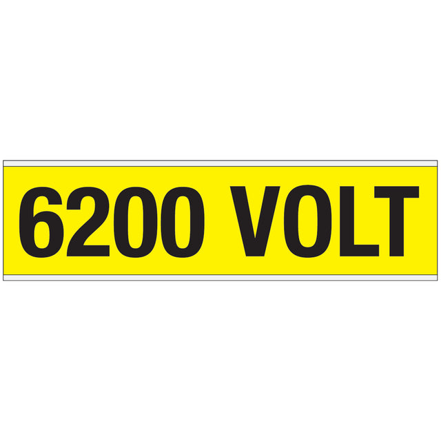 Warnschilder für die Spannungskennzeichnung - 6200 VOLT