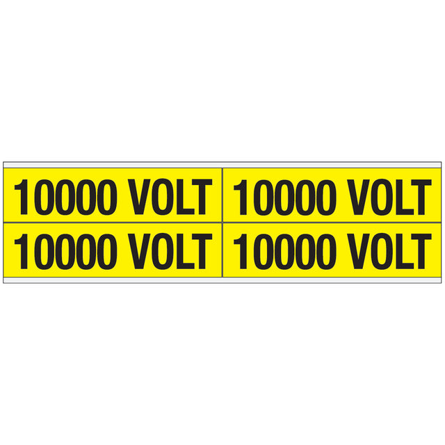 Warnschilder für die Spannungskennzeichnung - 10000 VOLT