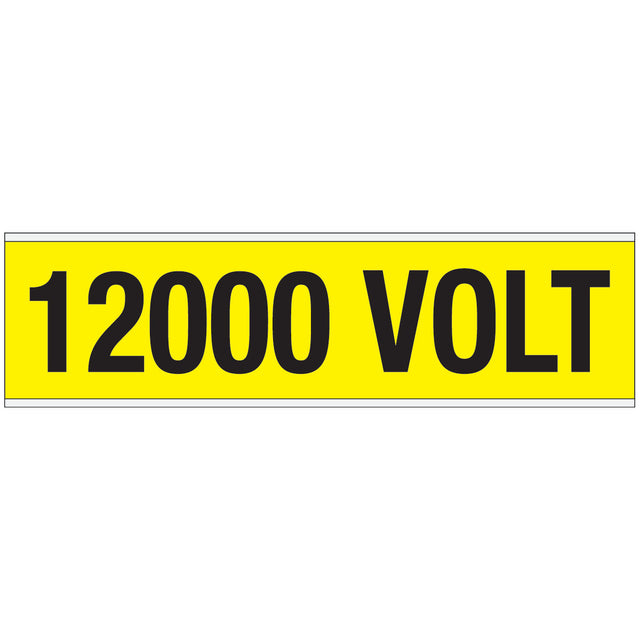 Warnschilder für die Spannungskennzeichnung - 12000 VOLT