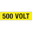 Warnschilder für die Spannungskennzeichnung - 500 VOLT