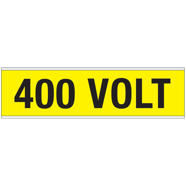 Warnschilder für die Spannungskennzeichnung - 400 VOLT