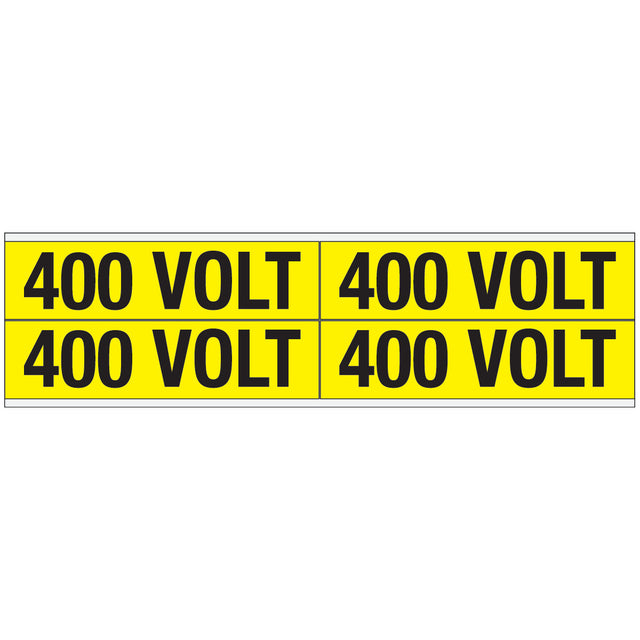 Warnschilder für die Spannungskennzeichnung - 400 VOLT