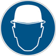 Gebotsschilder - Kopfschutzschutz benutzen