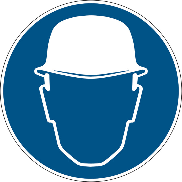 Gebotsschilder - Kopfschutzschutz benutzen