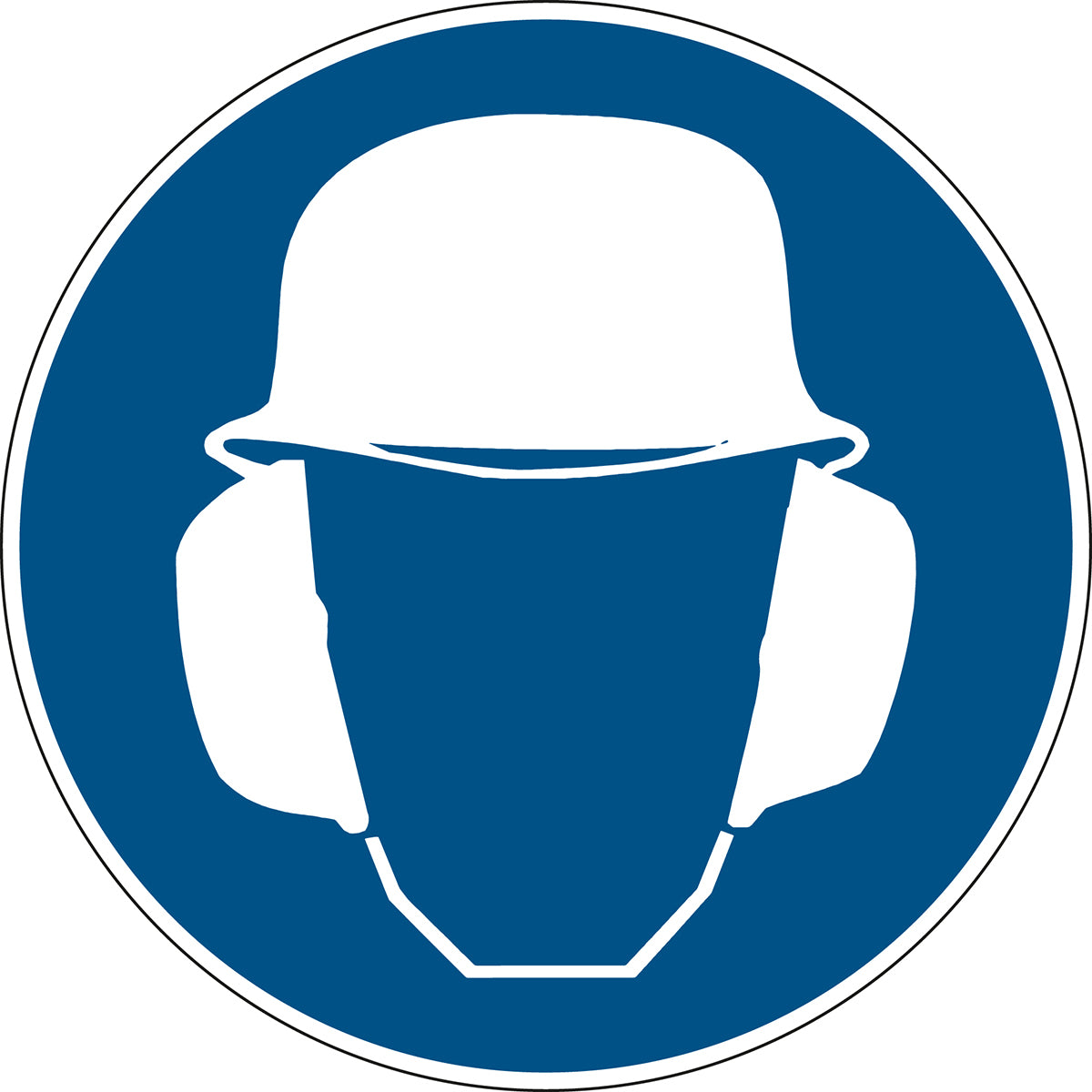 Gebotsschilder - Kopf- und Gehörschutz benutzen