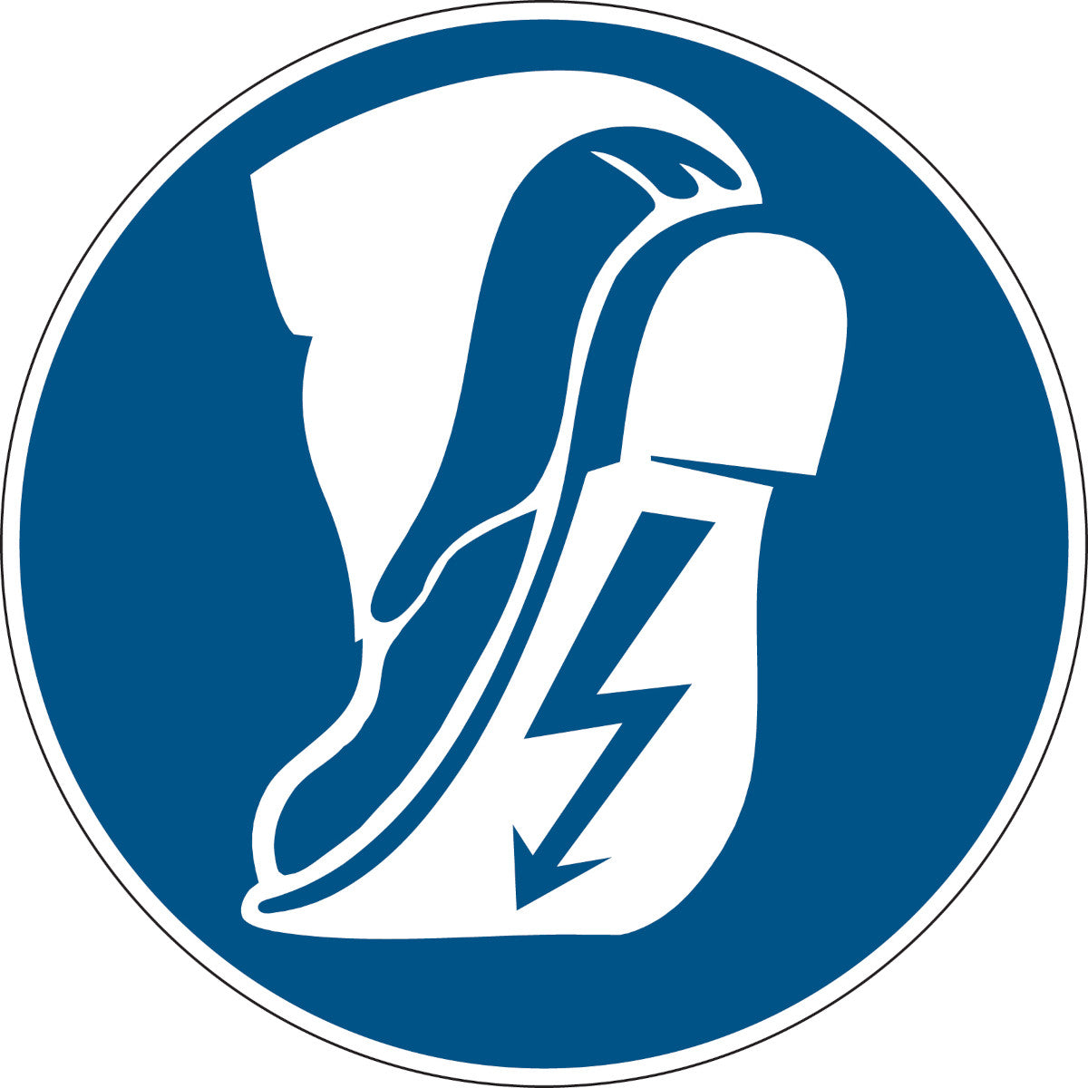Gebotsschilder - Leitfähiges Schuhwerk tragen
