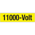 Warnschilder für die Spannungskennzeichnung - 11000-Volt