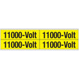 Warnschilder für die Spannungskennzeichnung - 11000-Volt