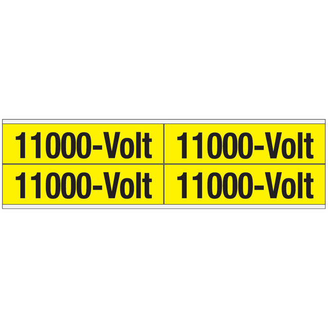 Warnschilder für die Spannungskennzeichnung - 11000-Volt