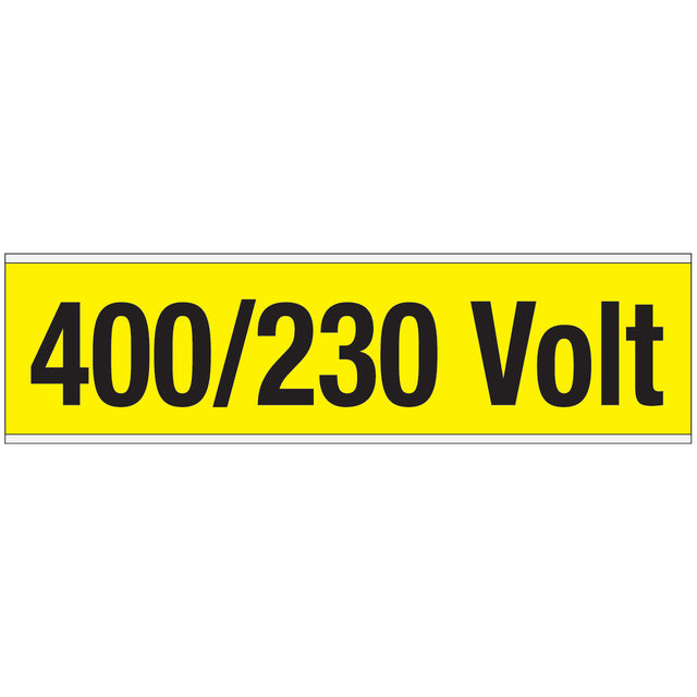 Warnschilder für die Spannungskennzeichnung - 400/230 Volt