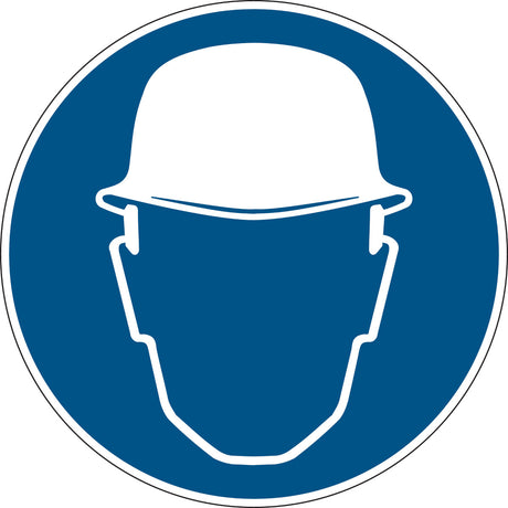 Gebotsschilder - Kopfschutzschutz benutzen