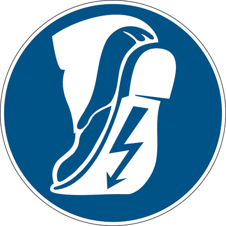 Gebotsschilder - Leitfähiges Schuhwerk tragen