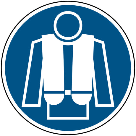 Gebotsschilder - Rettungsweste benutzen