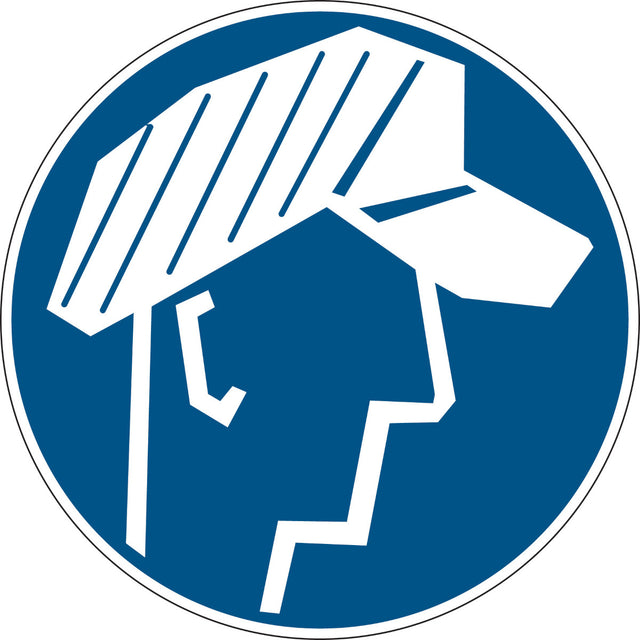 Gebotsschilder - Schutzhaube benutzen