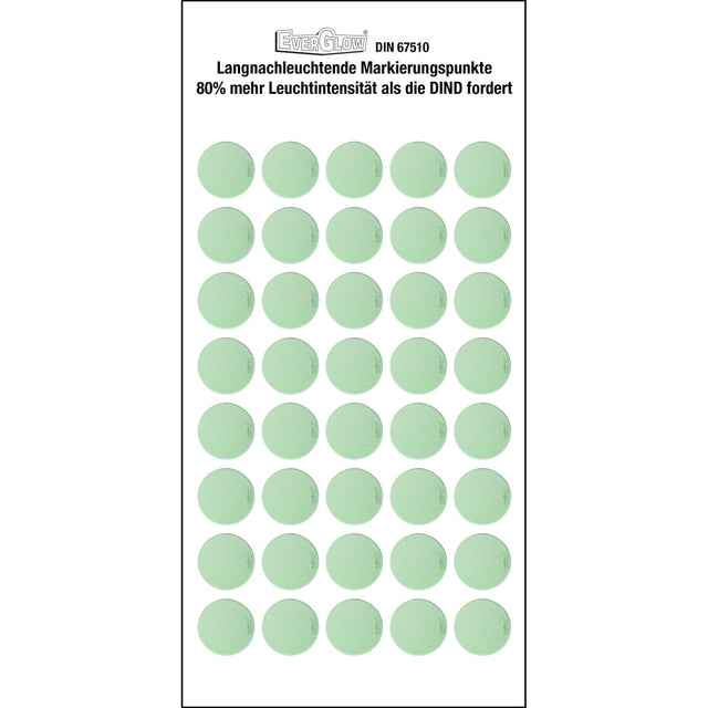 Langnachleuchtende Markierungspunkte (selbstklebend)