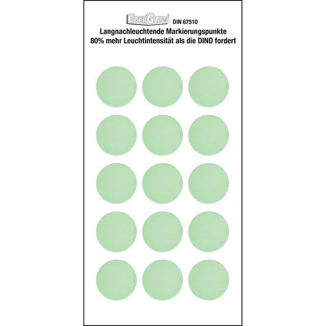 Langnachleuchtende Markierungspunkte (selbstklebend)