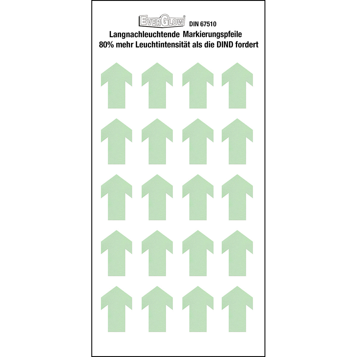 Langnachleuchtende Markierungspfeile - breit
