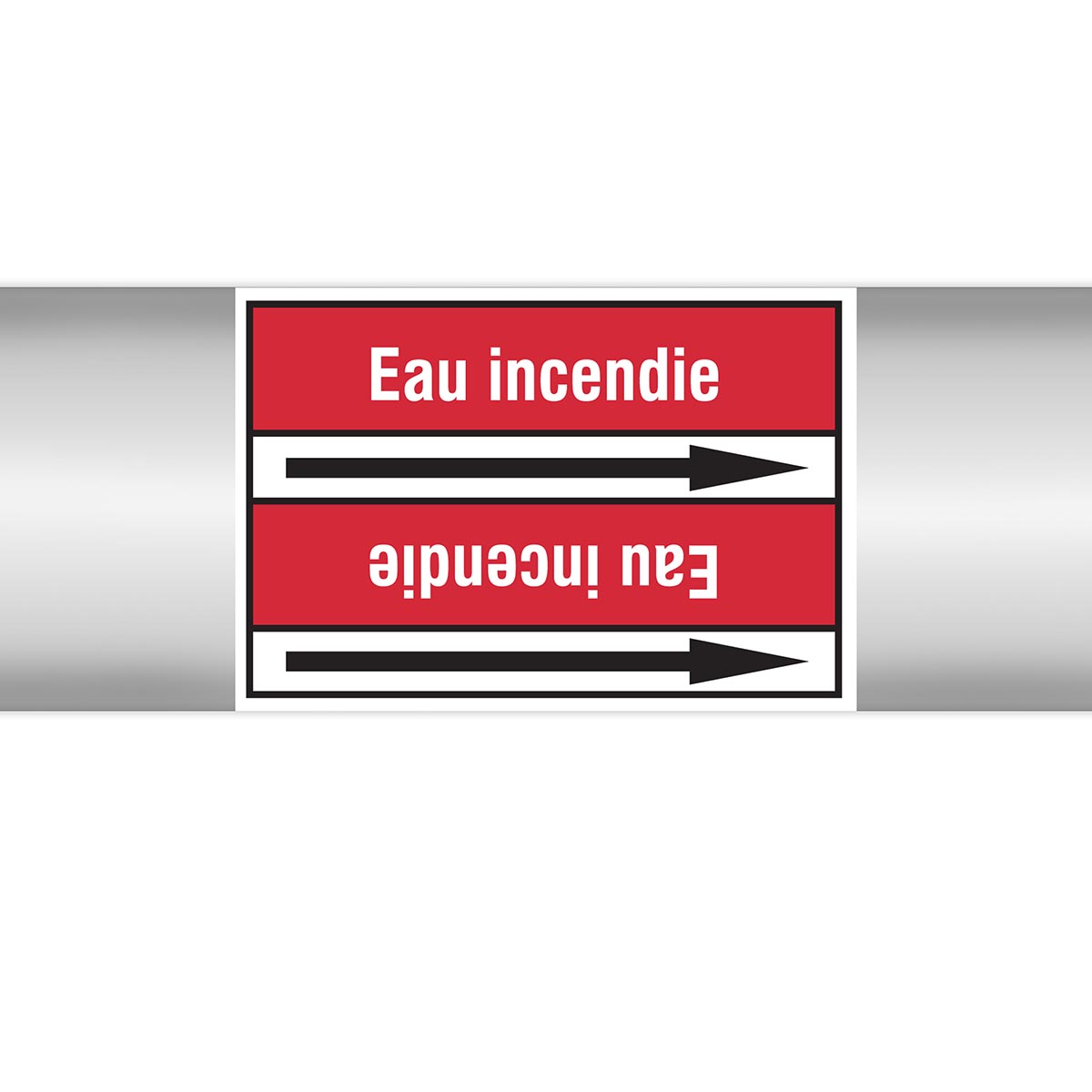 Marqueurs en rouleau continu, sans pictogramme - Eau incendie (produit francophone)