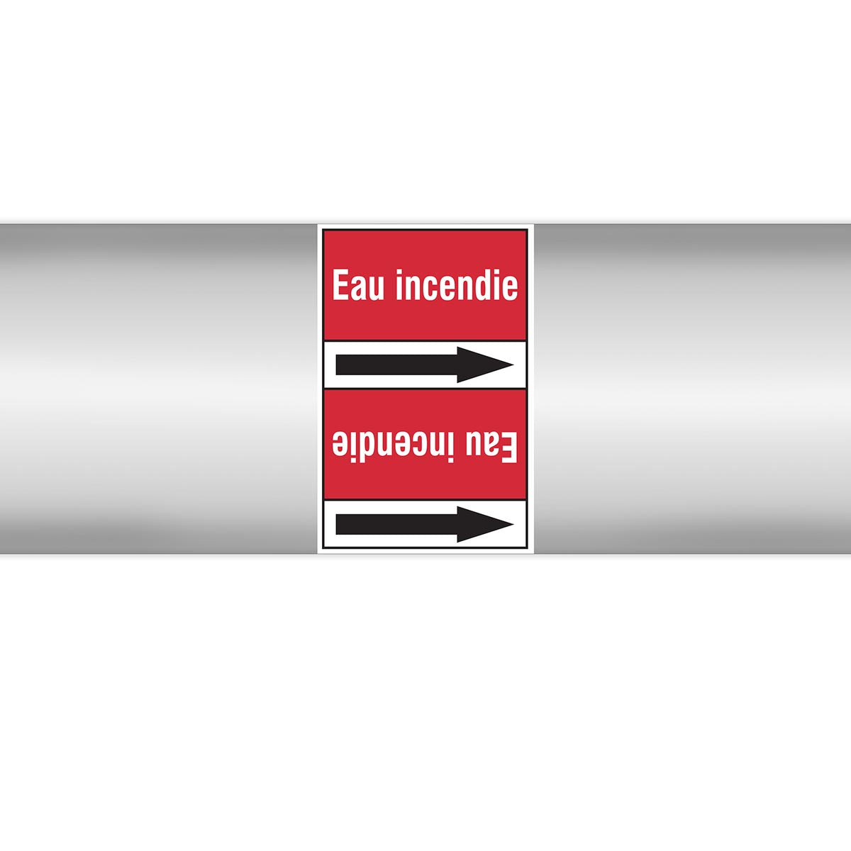 Marqueurs en rouleau continu, sans pictogramme - Eau incendie (produit francophone)