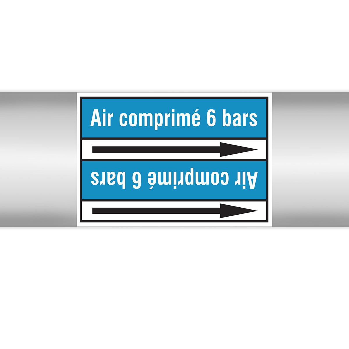 Marqueurs en rouleau continu, sans pictogramme - Air comprimé 6 bars (produit francophone)