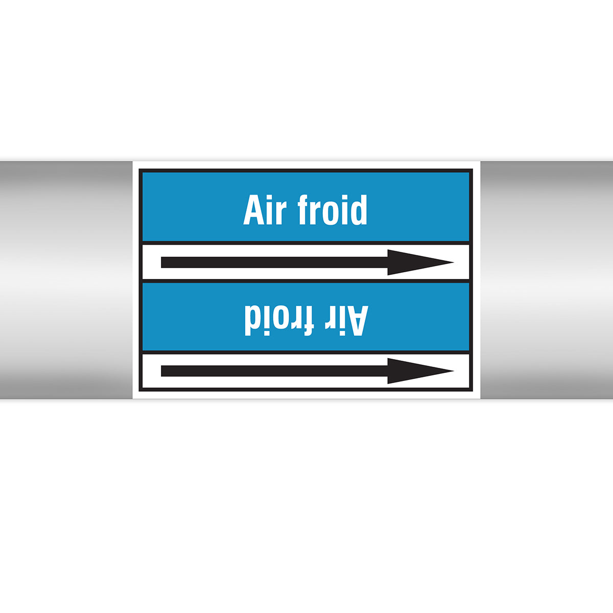 Marqueurs en rouleau continu, sans pictogramme - Air froid (product francophone)