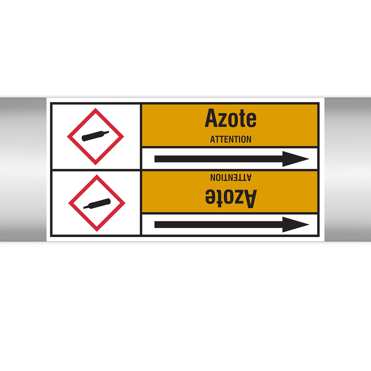 Marqueurs en rouleau continu, with pictogrammes - Azote (product francophone)
