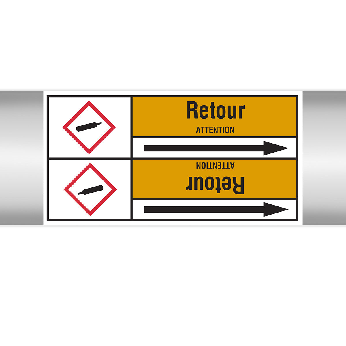 Marqueurs en rouleau continu, sans pictogramme - Return (product francophone)