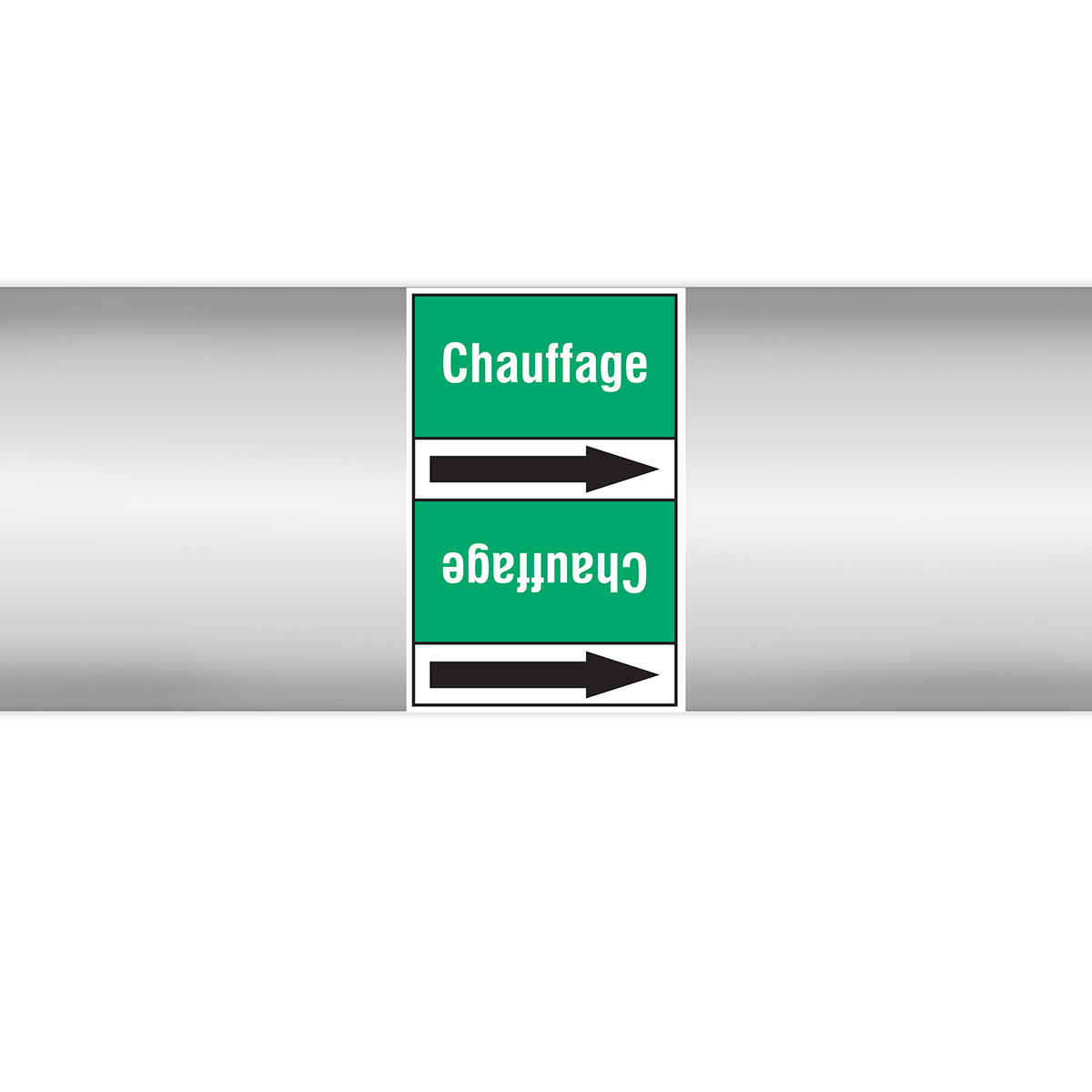 Marqueurs en rouleau continu, sans pictogramme - Chauffage (product francophone)