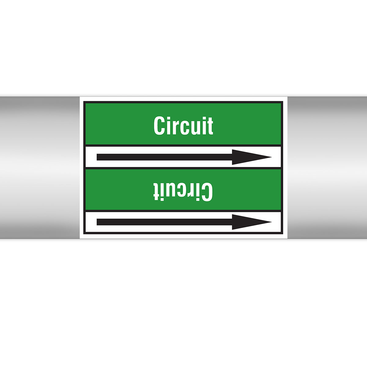 Marqueurs en rouleau continu, sans pictogramme - Circuit (product francophone)
