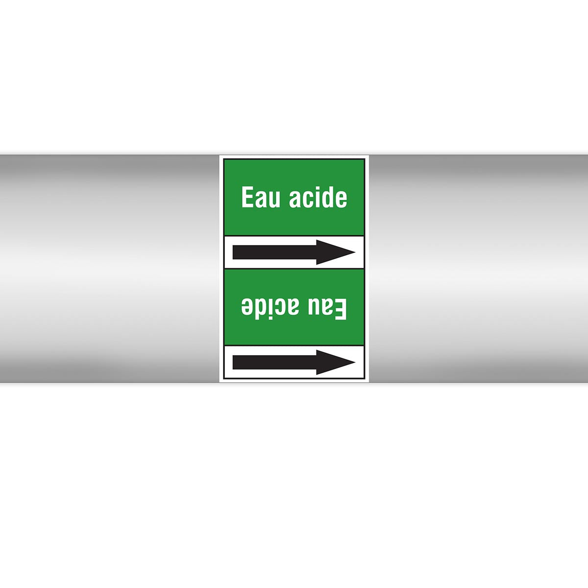 Marqueurs en rouleau continu, sans pictogramme - Eau acide (product francophone)
