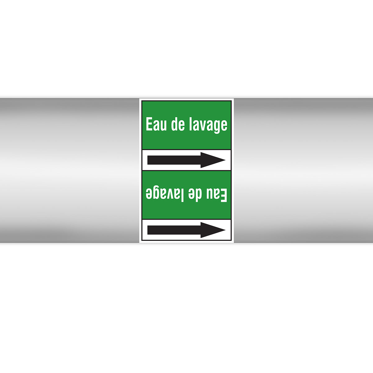 Marqueurs en rouleau continu, sans pictogramme - Eau de lavage (produit francophone)