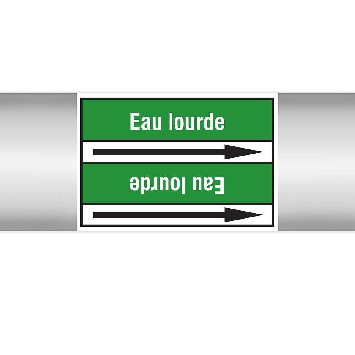 Marqueurs en rouleau continu, sans pictogramme - Eau lourde (product francophone)