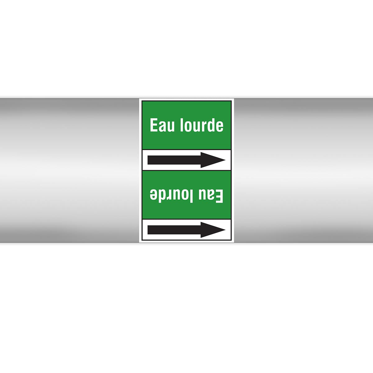 Marqueurs en rouleau continu, sans pictogramme - Eau lourde (product francophone)