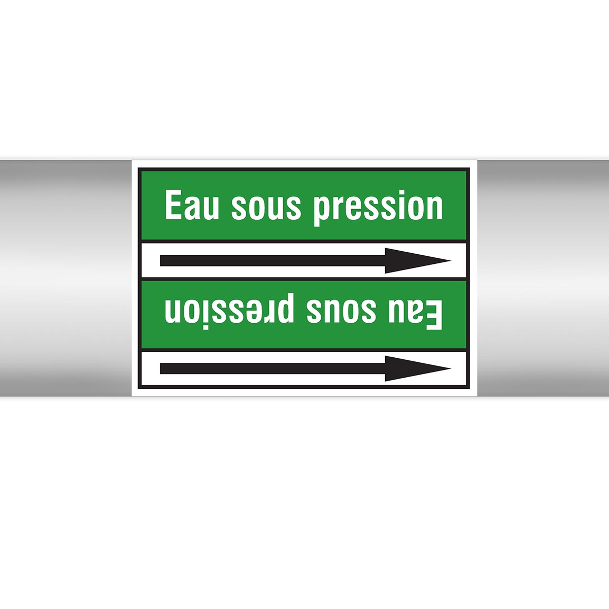 Marqueurs en rouleau continu, sans pictogramme - Eau sous pression (produit francophone)