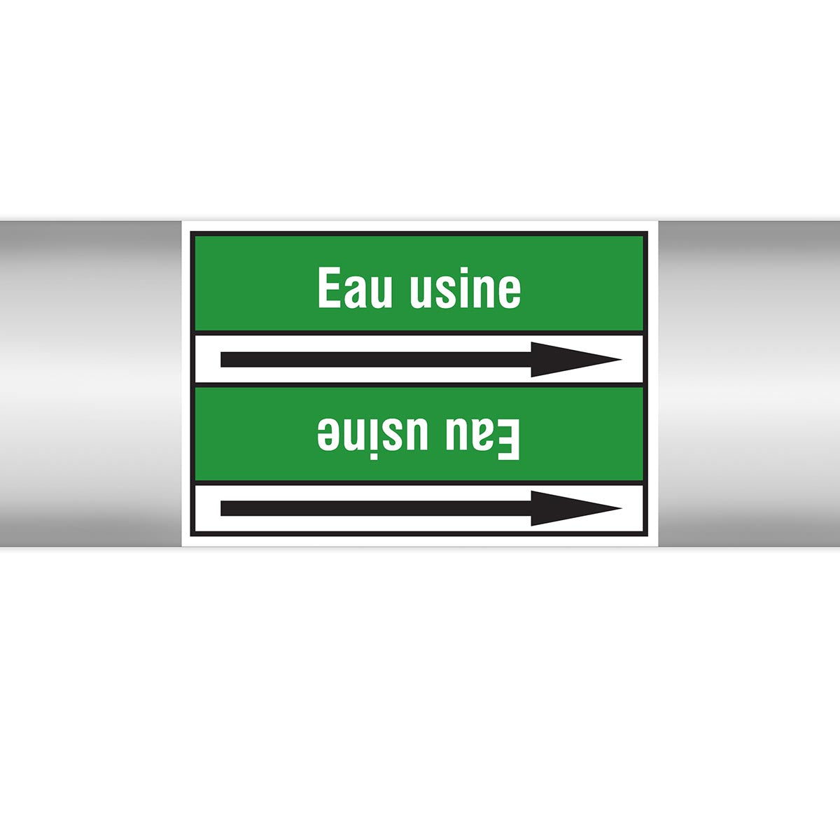 Marqueurs en rouleau continu, sans pictogramme - Eau usine (produit francophone)