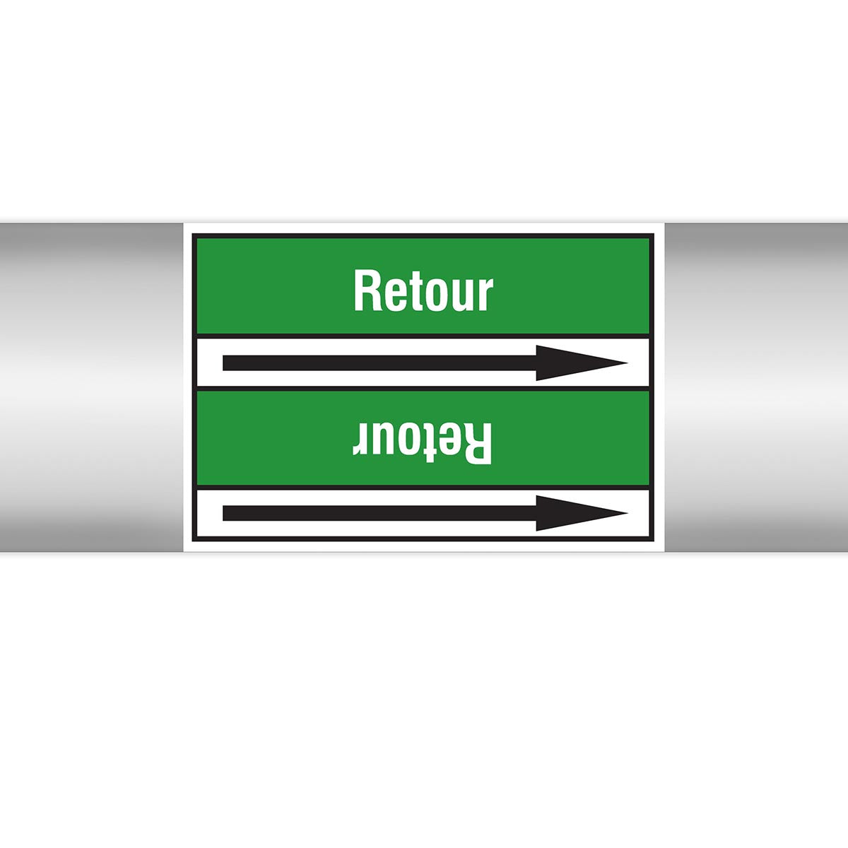 Marqueurs en rouleau continu, sans pictogramme - Retour (produit francophone)