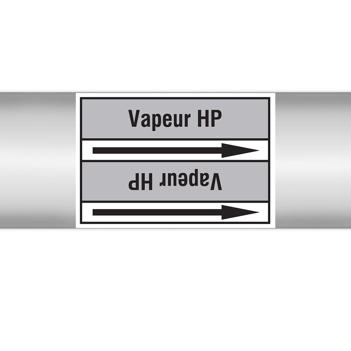 Marqueurs en rouleau continu, sans pictogramme - Vapeur HP (produit francophone)