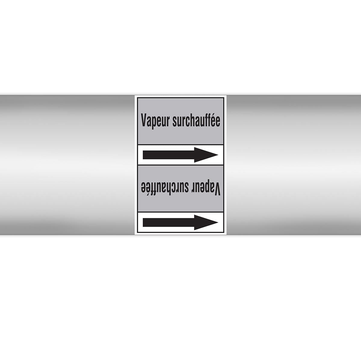 Marqueurs en rouleau continu, sans pictogramme - Vapeur surchauffée (produit francophone)