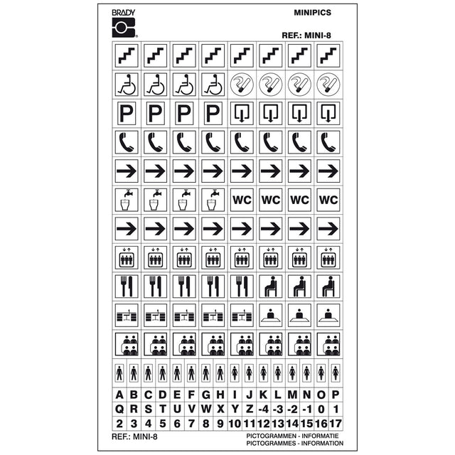 Safety Signs Minipiktogramme: Kombi-Karten - Mini 8: Hinweisschilder