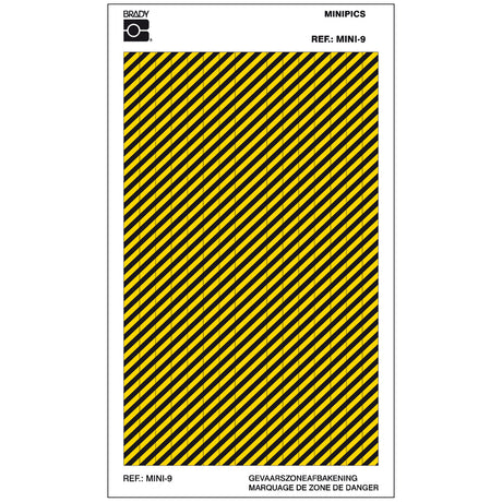 Safety Signs Minipiktogramme: Kombi-Karten - Mini 9: Warnflächen